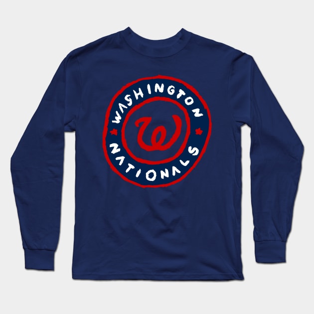 Washington Nationaaaals 04 Long Sleeve T-Shirt by Very Simple Graph